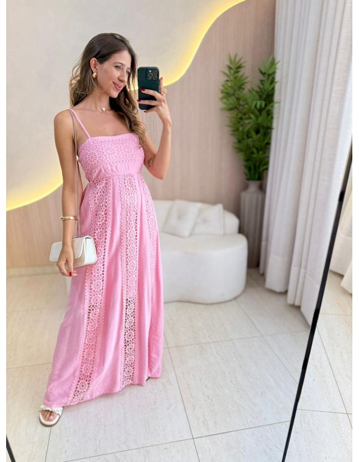 VESTIDO MIDI CATARINA ROS - MOOD STORE