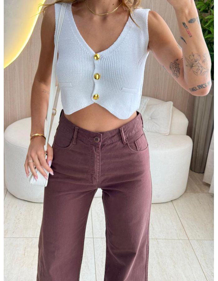 BLUSA CROPPED LILIAN OFF - MOOD STORE