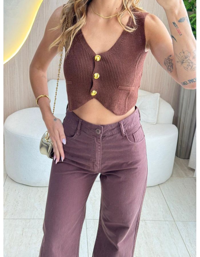 BLUSA CROPPED LILIAN MARR... - MOOD STORE