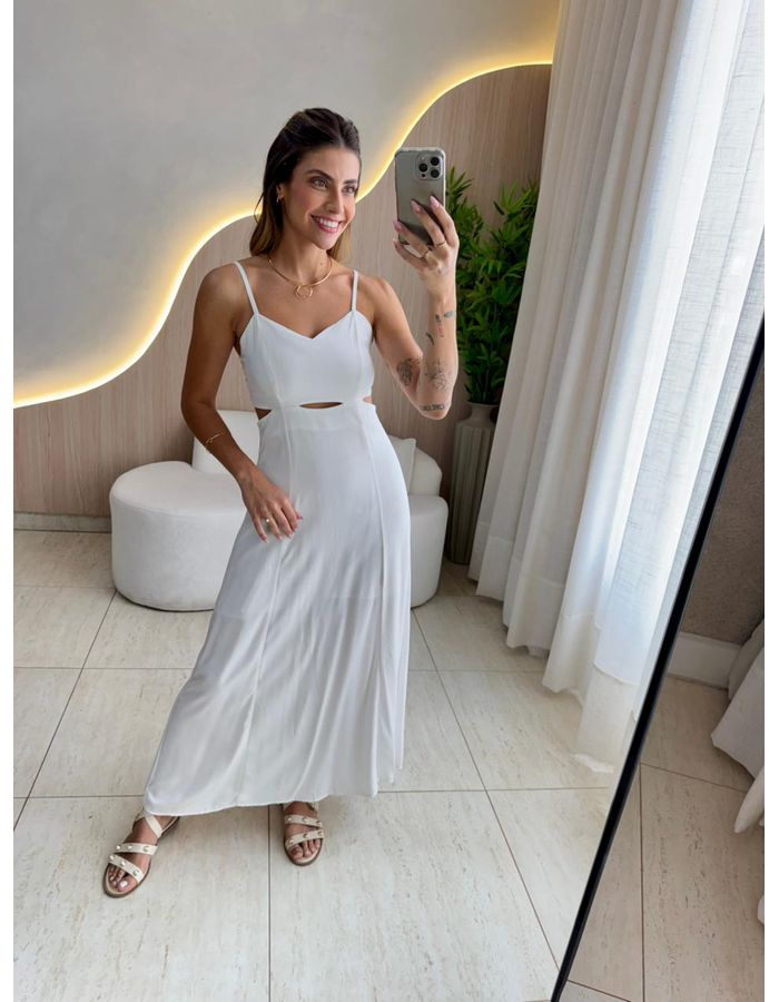 VESTIDO MIDI SAMARA OFF - MOOD STORE