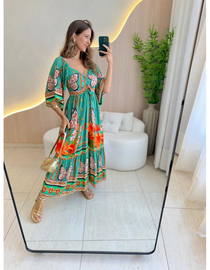 VESTIDO LONGO GIOVANA VER... - MOOD STORE