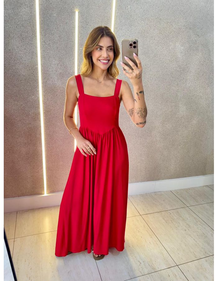 VESTIDO MIDI CATARINA VER... - MOOD STORE