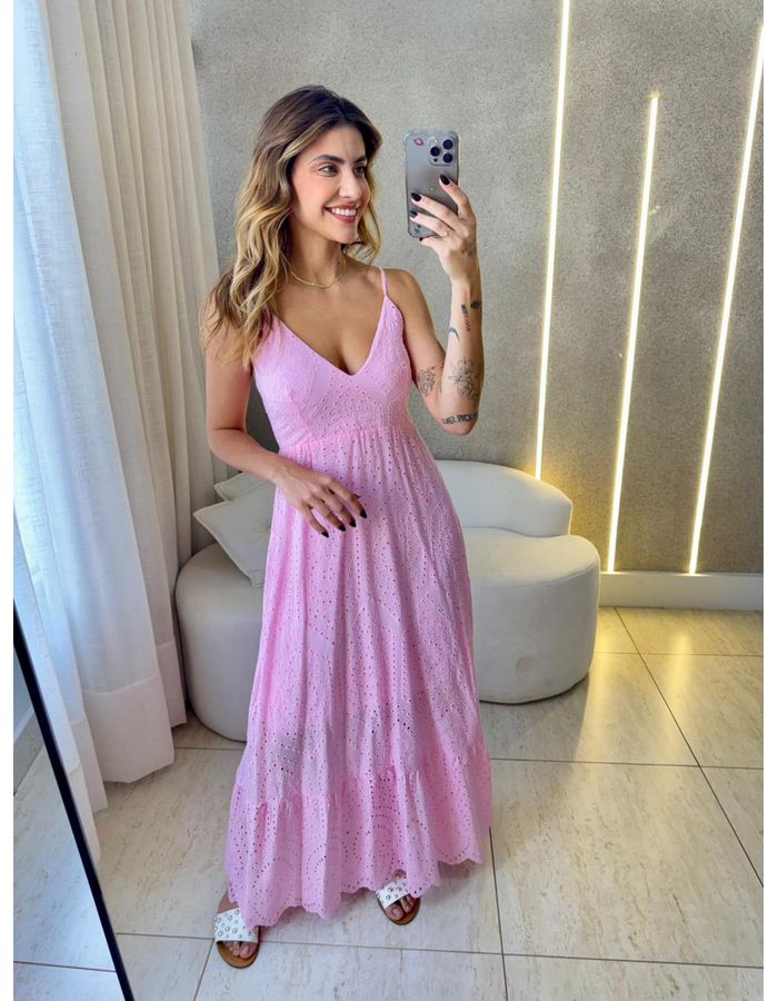 VESTIDO LAISE JADE ROSA - MOOD STORE