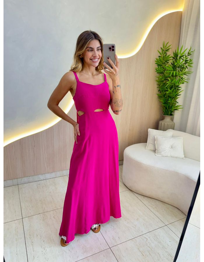 VESTIDO MIDI ALICE PINK - MOOD STORE