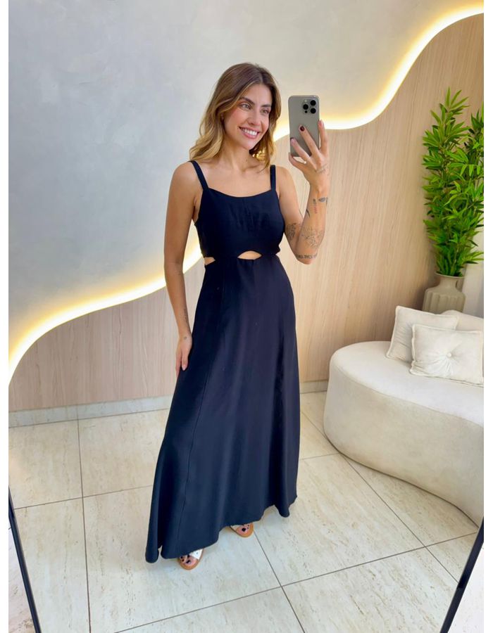 VESTIDO MIDI ALICE PRETO - MOOD STORE