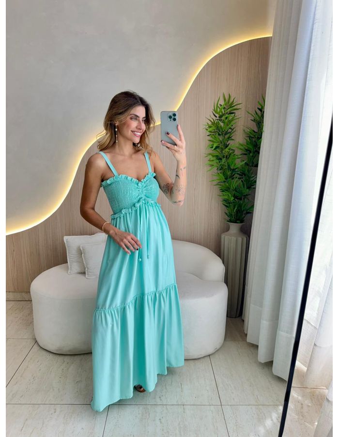 VESTIDO MIDI LUCIANA VERD... - MOOD STORE