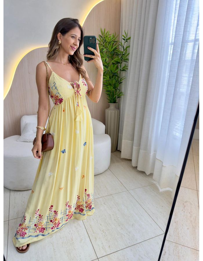 VESTIDO LONGO LAURIANE AM... - MOOD STORE