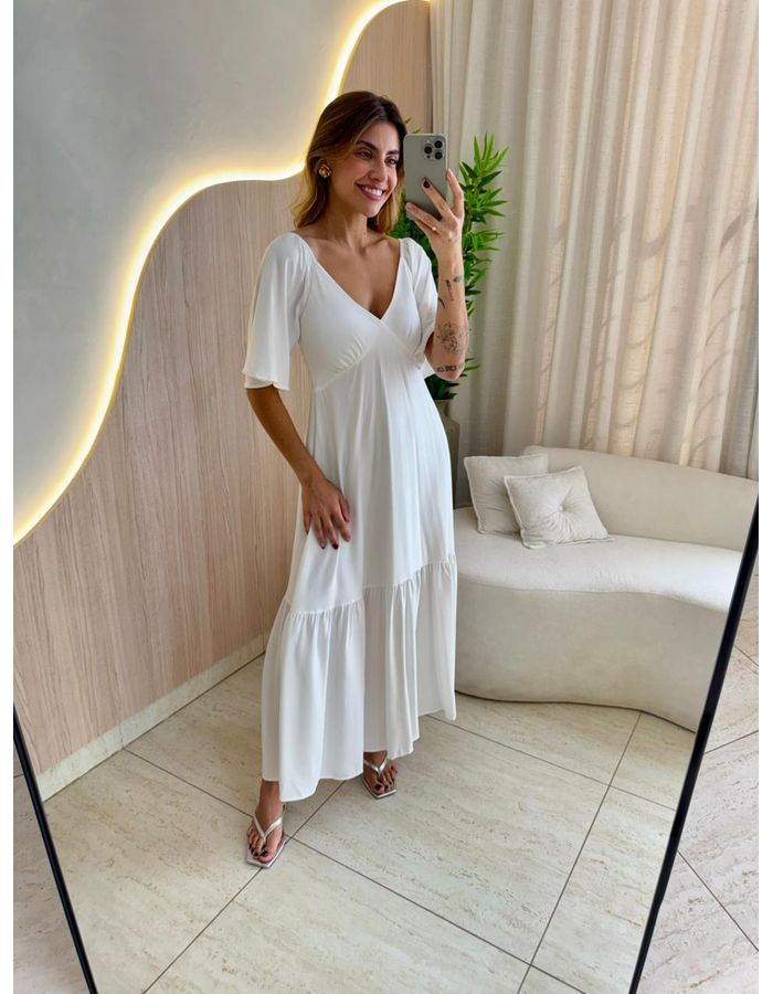 VESTIDO ALICIA BRANCO - MOOD STORE