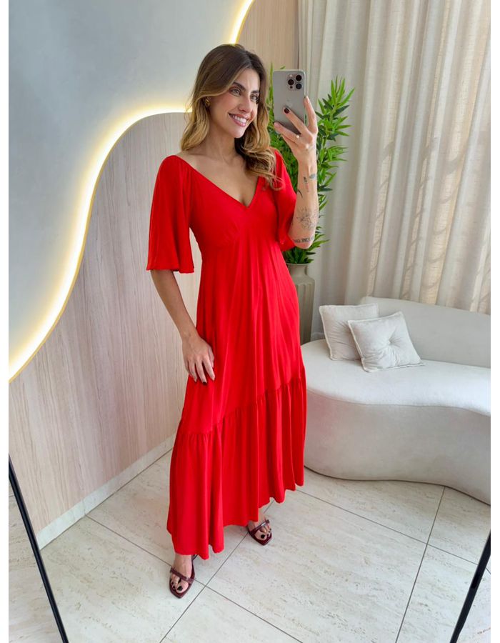 VESTIDO ALICIA VERMELHO - MOOD STORE