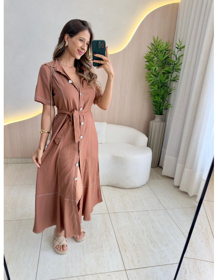 VESTIDO LINHO KALITA MARR... - MOOD STORE