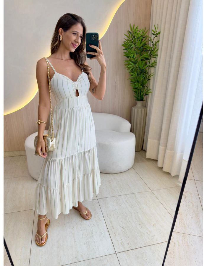 VESTIDO MIDI AURORA VERDE - MOOD STORE