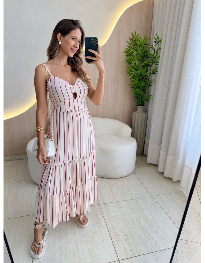 VESTIDO MIDI AURORA VERME... - MOOD STORE