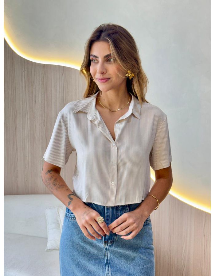 BLUSA CROPPED MAYA OFF/NU... - MOOD STORE