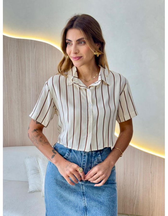 BLUSA CROPPED MAYA OFF/MA... - MOOD STORE