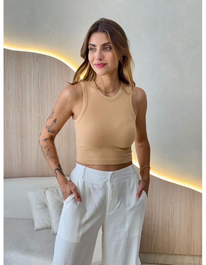 BLUSA CROPPED JU NUDE - MOOD STORE