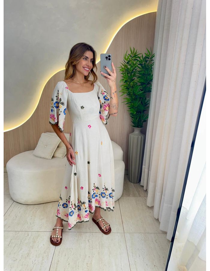 VESTIDO BETE MANGA ROSA/A... - MOOD STORE