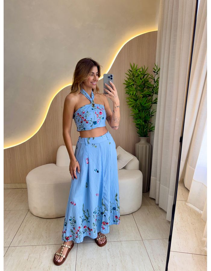 CONJUNTO SAIA MICAELA AZU... - MOOD STORE