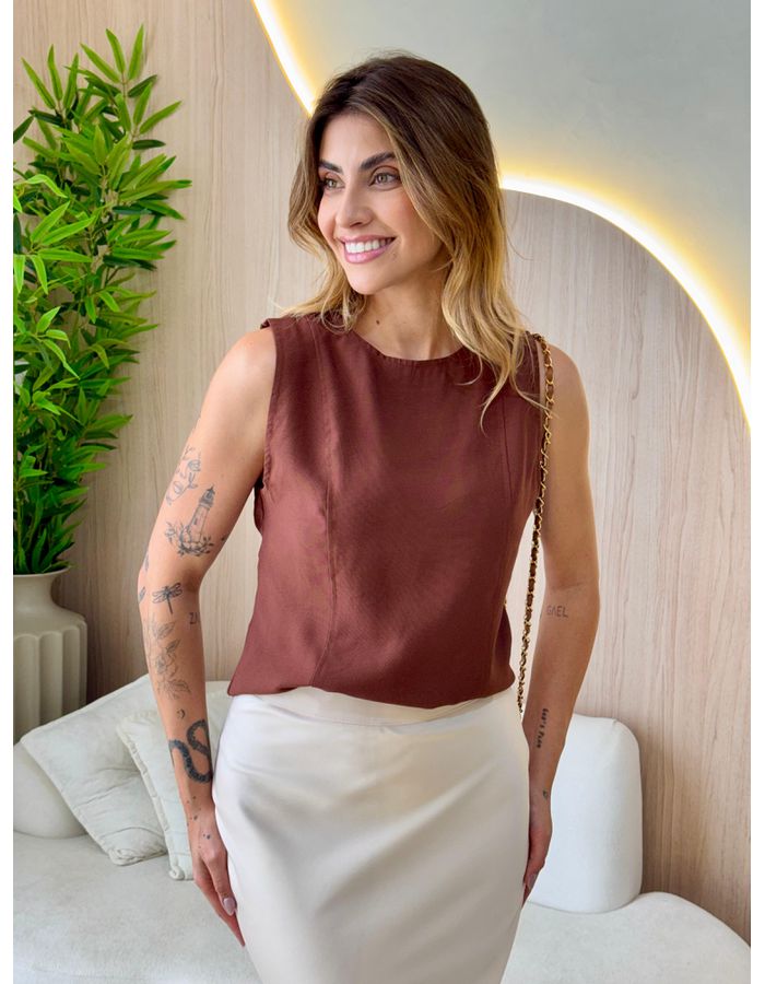 BLUSA MANGA CURTA ANELISE... - MOOD STORE