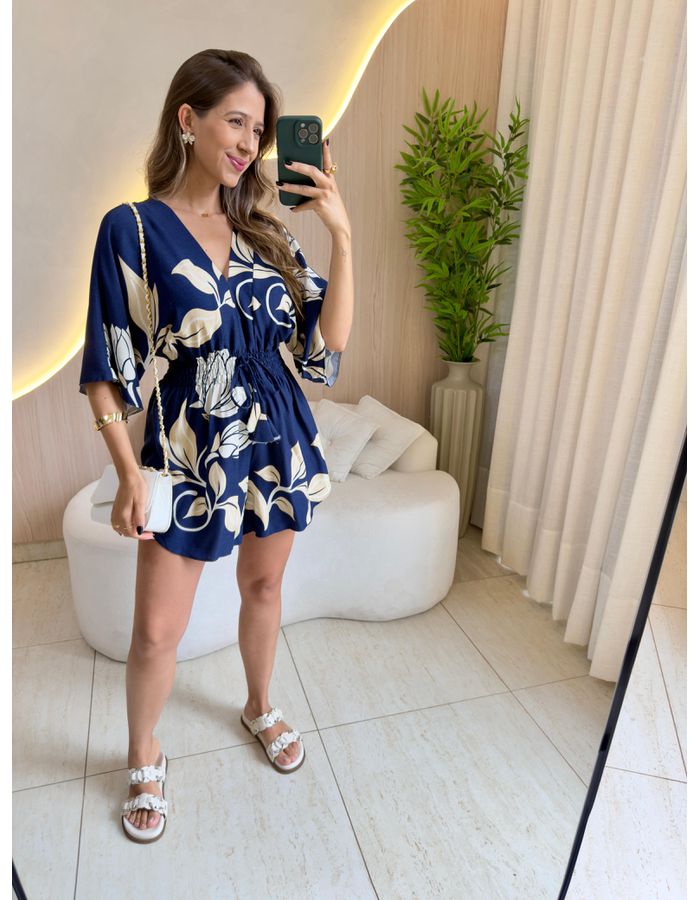 MACAQUINHO CURTO DORA AZU... - MOOD STORE