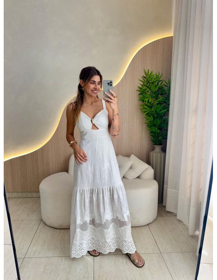 VESTIDO LONGO MELINDA OFF - MOOD STORE