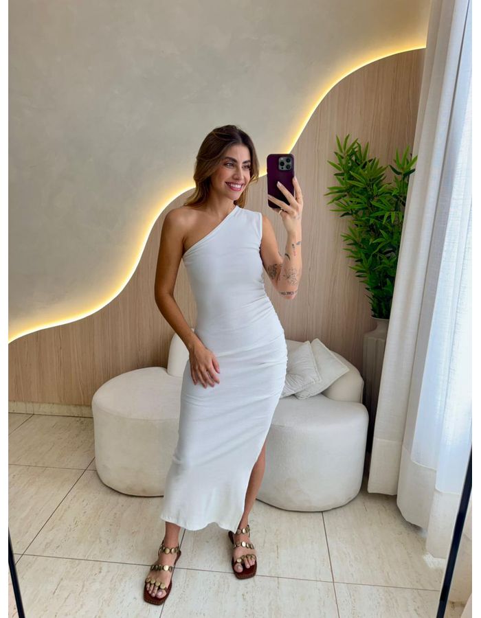 VESTIDO MIDI ANA LUIZA OF - MOOD STORE