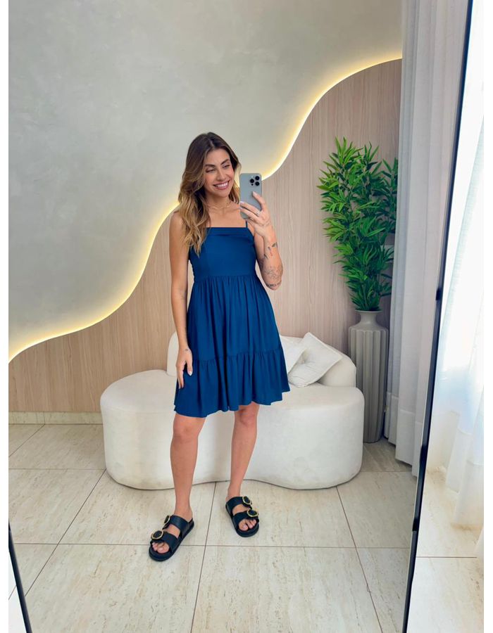 VESTIDO CURTO GIANE AZUL ... - MOOD STORE