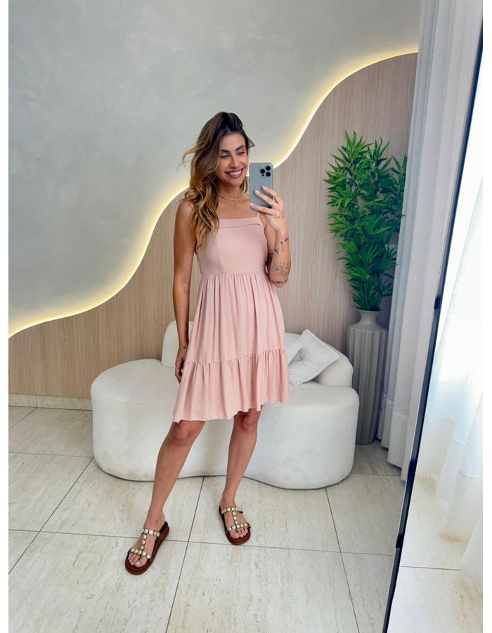 VESTIDO CURTO GIANE NUDE - MOOD STORE