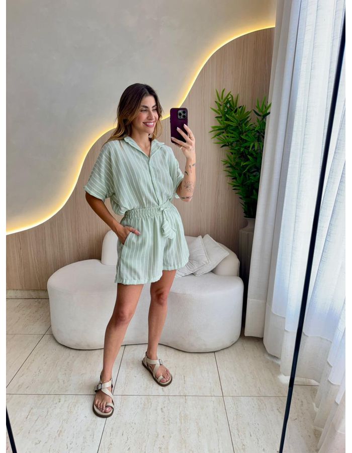CONJUNTO SHORT ADELE VERD - MOOD STORE