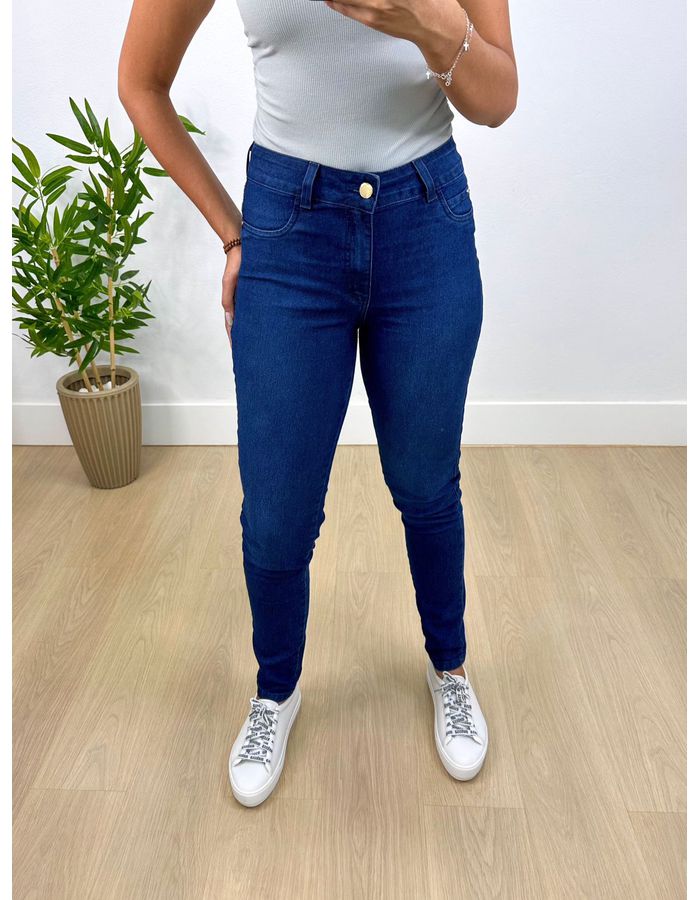 Calça Básica Skinny Jeans Escu... - Stefânia Dinardi Store