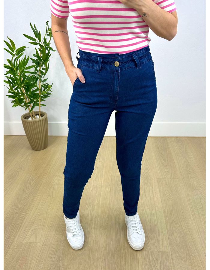 Calça Clochard Jeans Escuro - Stefânia Dinardi Store