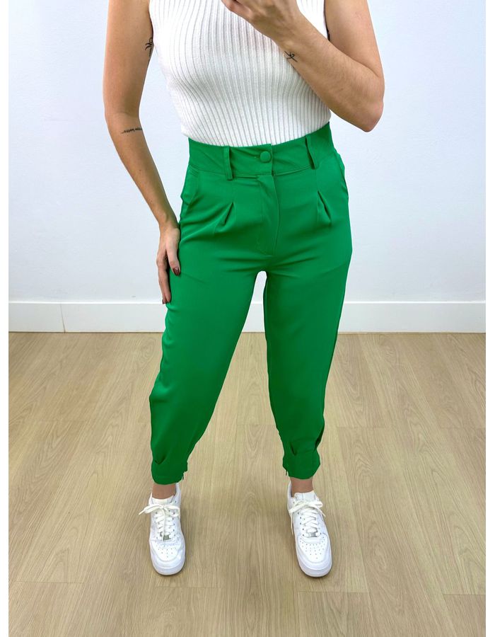 Calça Nina Alfaiataria Verde B... - Stefânia Dinardi Store