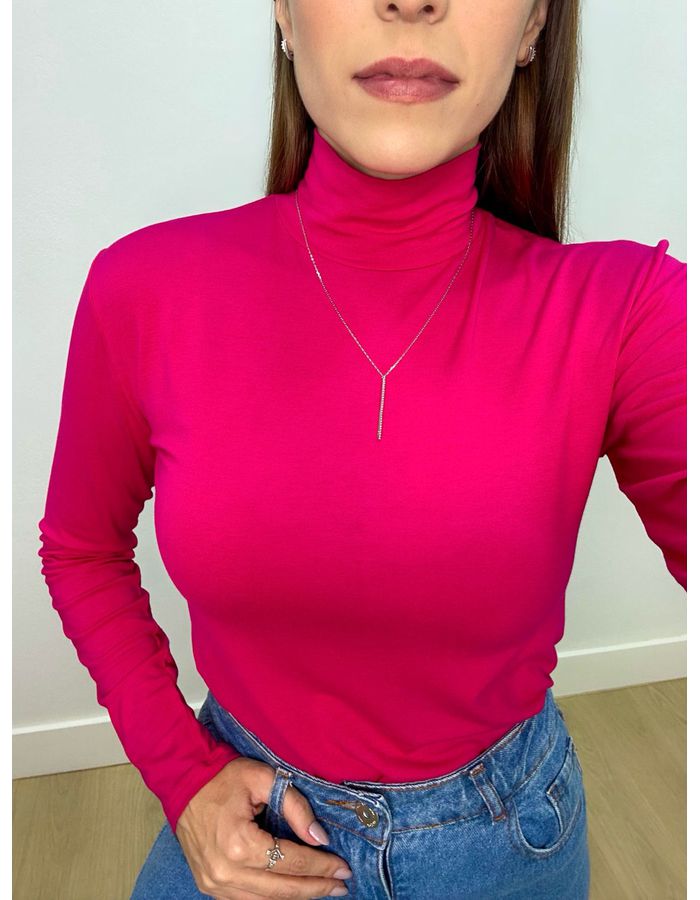 Blusa Manga Longa Gola Alta Pi... - Stefânia Dinardi Store