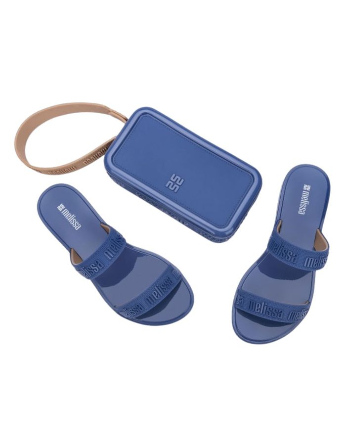 Melissa Duo M Lover Azul/Bege - Stefânia Dinardi Store