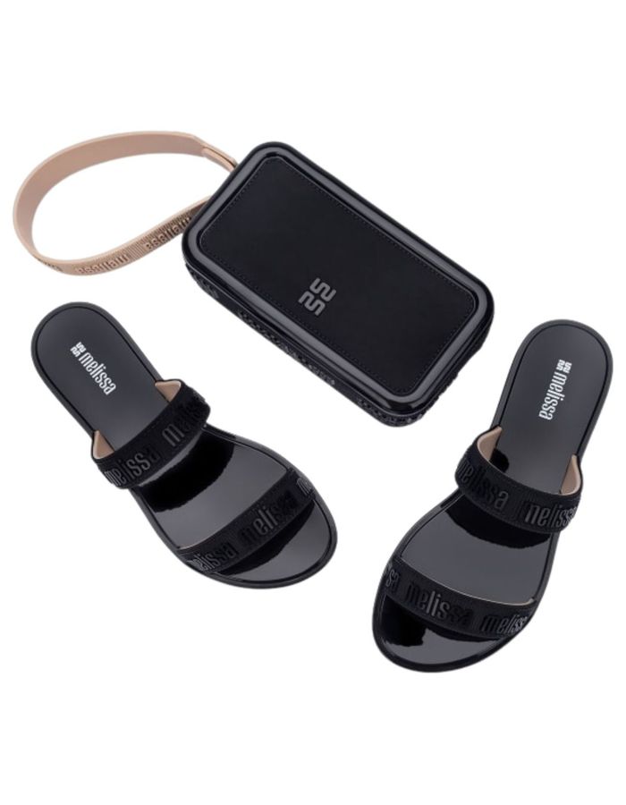 Melissa Duo M Lover Preto/Bege - Stefânia Dinardi Store