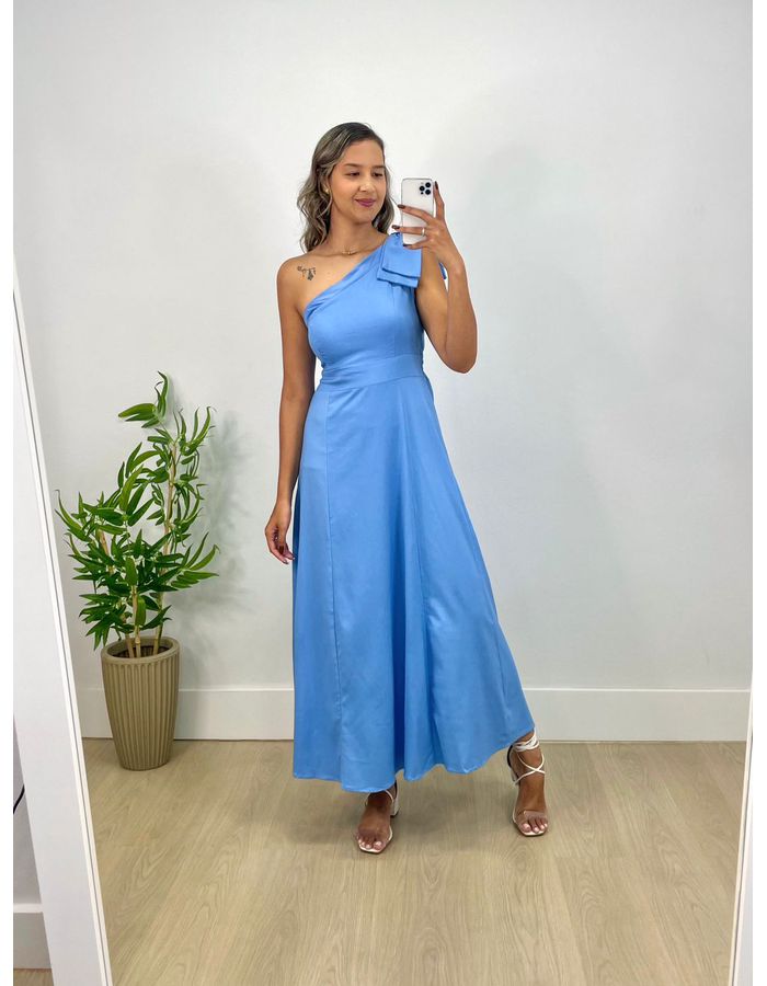 Vestido Lorena Azul - Stefânia Dinardi Store