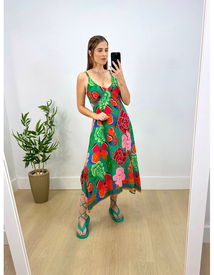 Vestido Midi Ster Estampa Flor... - Stefânia Dinardi Store