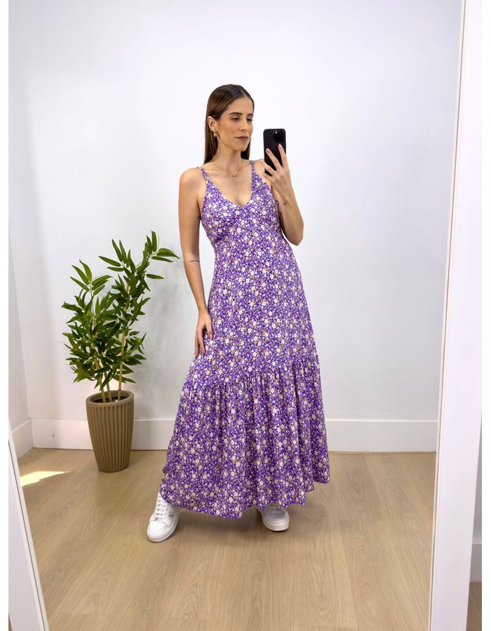 Vestido Longo Ster Estampa Flo... - Stefânia Dinardi Store