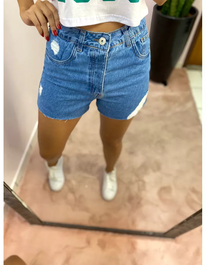 SHORT JEANS 4 BOTÕES JEAN... - MOOD STORE