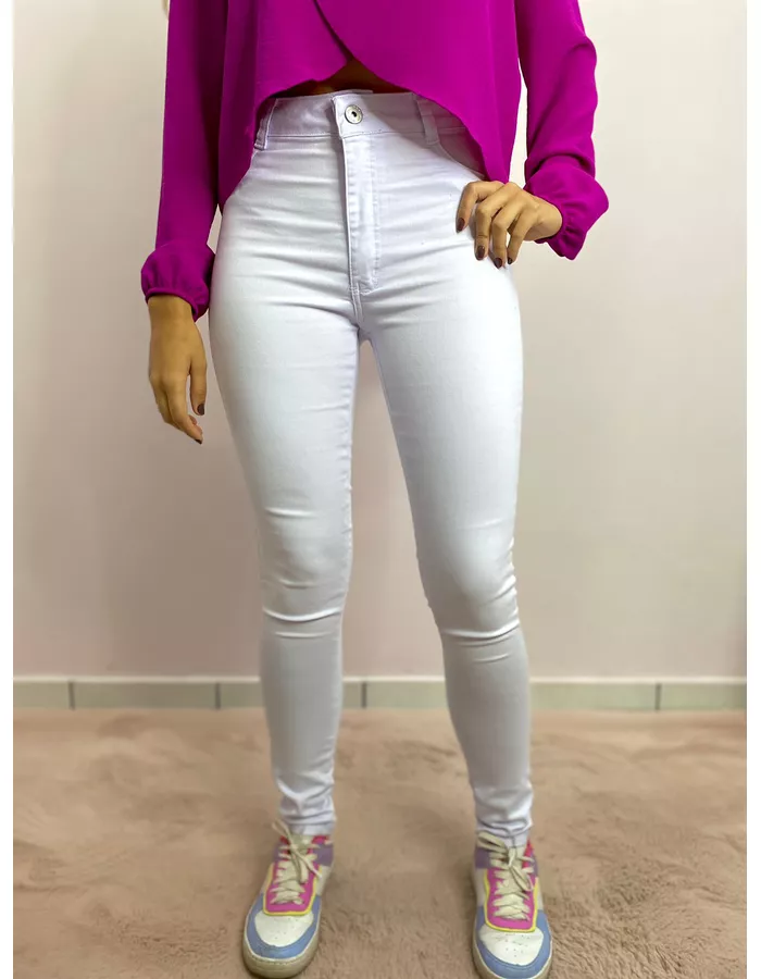 CALÇA SKINNY BRANCA BRANC... - MOOD STORE