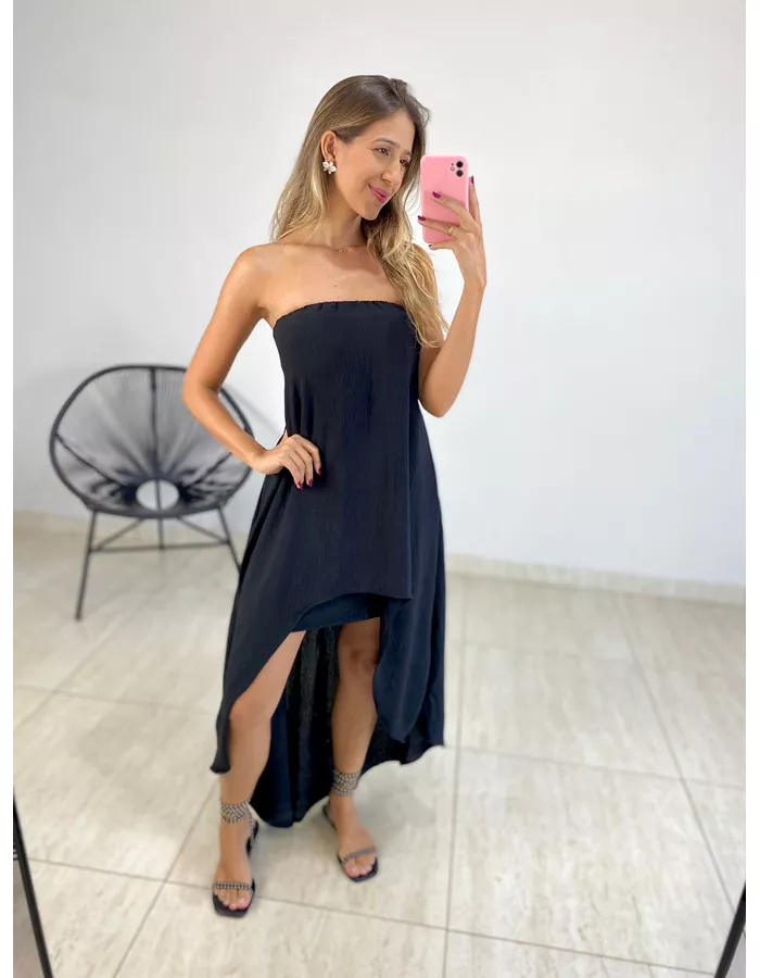 VESTIDO MULLET PRETO - MOOD STORE