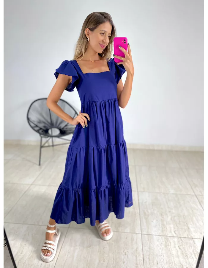 VESTIDO TRICOLINE BABADOS... - MOOD STORE