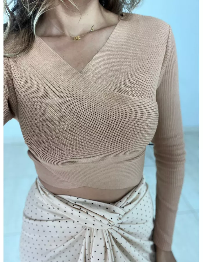 CROPPED TRICOT TRANSPASSA... - MOOD STORE