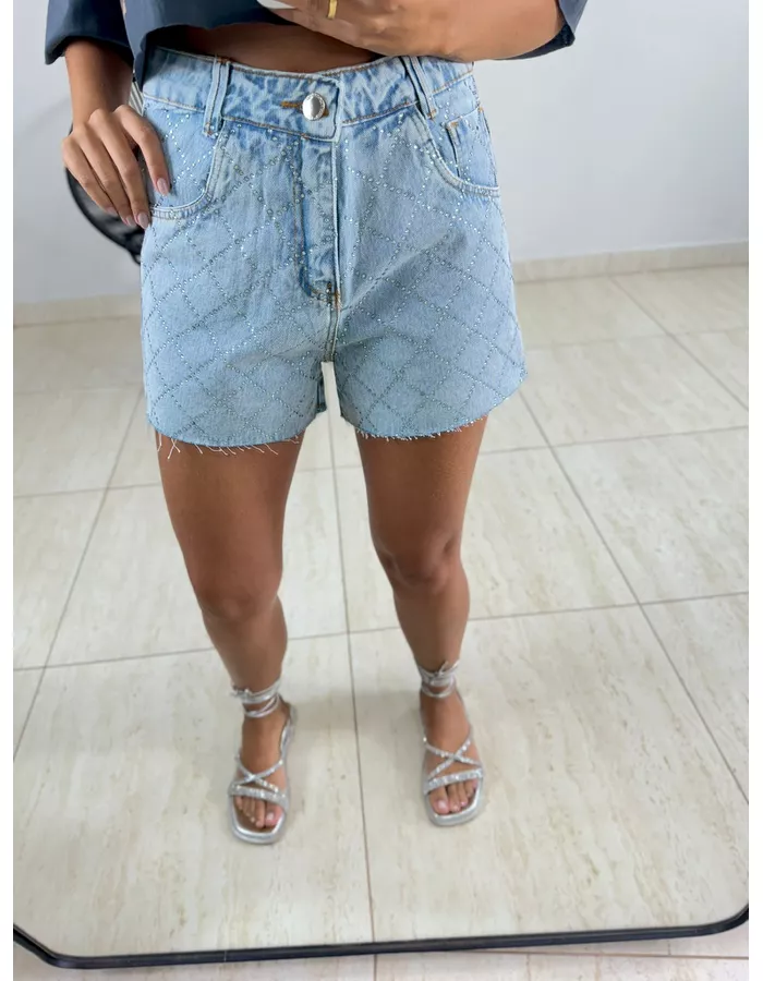 SHORT JEANS CORTE LASER B... - MOOD STORE