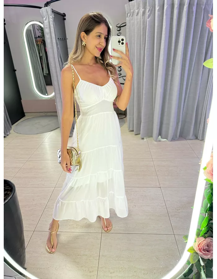 VESTIDO MIDI MIRIAN OFF - MOOD STORE