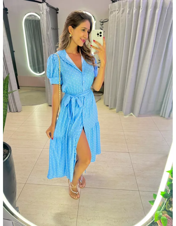 VESTIDO MIDI FELICIA POA ... - MOOD STORE