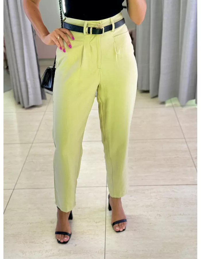CALÇA BOLSO FRONTAL VERDE - MOOD STORE