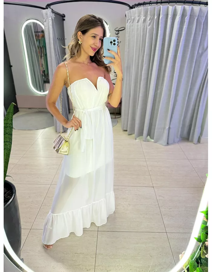 VESTIDO MELINDA OFF - MOOD STORE