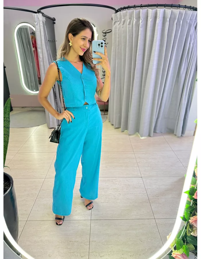 CONJUNTO LINHO PIETRA AZU - MOOD STORE