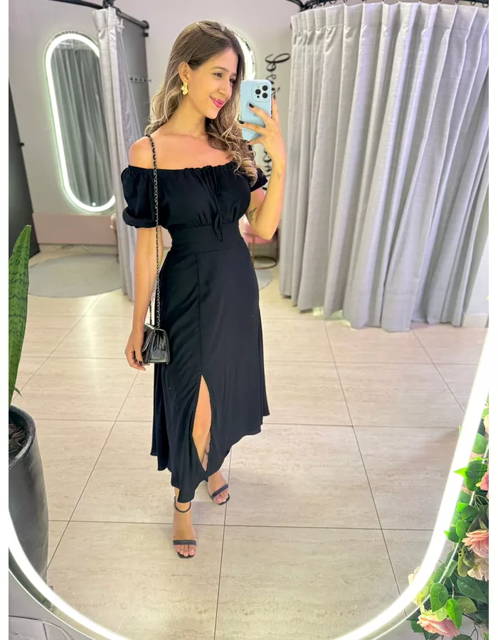 VESTIDO MIDI VIOLETA PRET... - MOOD STORE