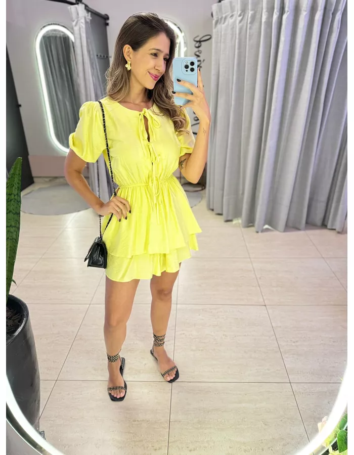 MACAQUINHO MARI AMARELO - MOOD STORE